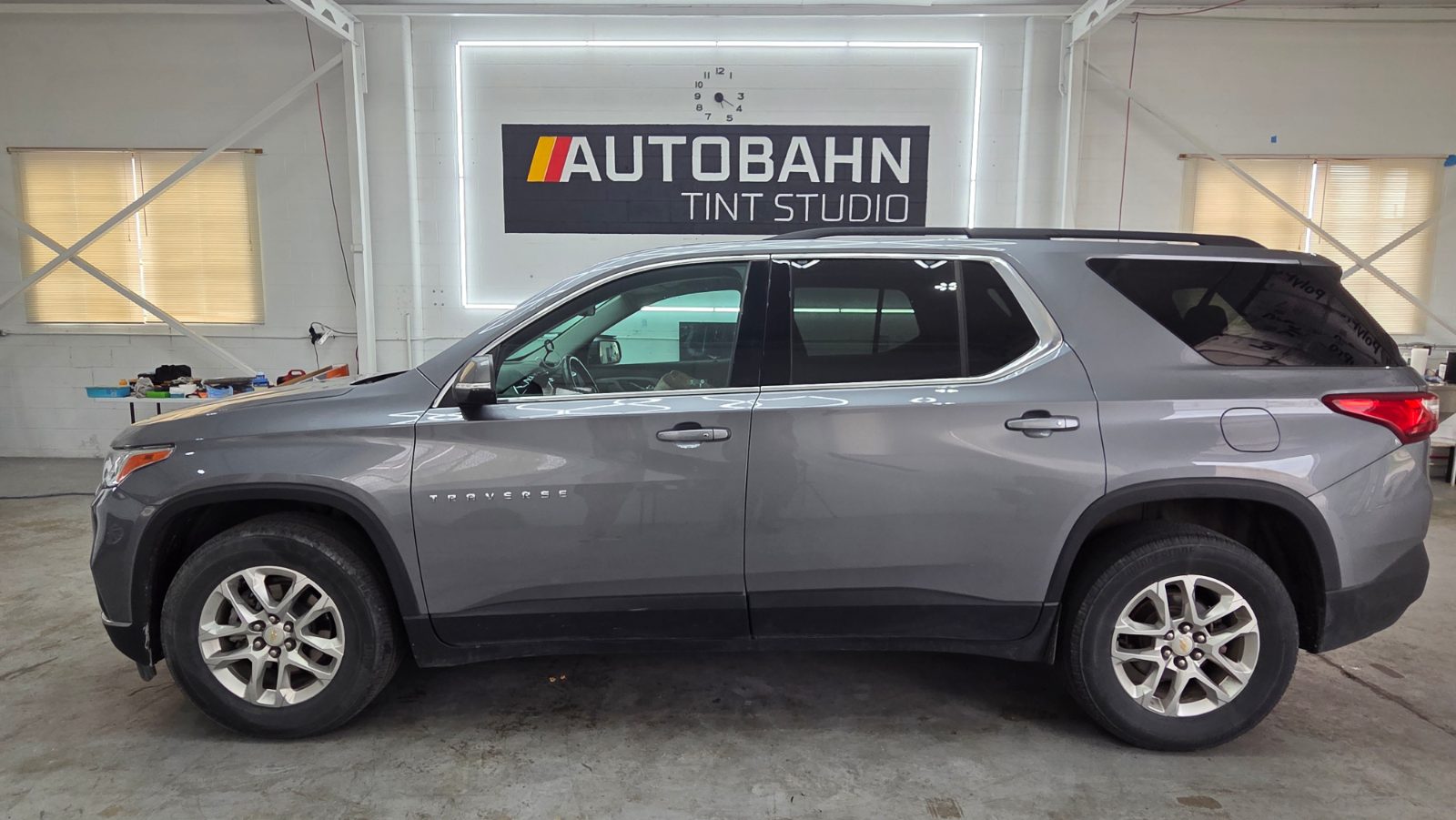Chevrolet Traverse before window tint